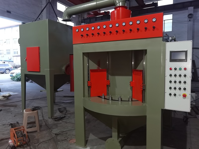 轉盤式自動噴砂機